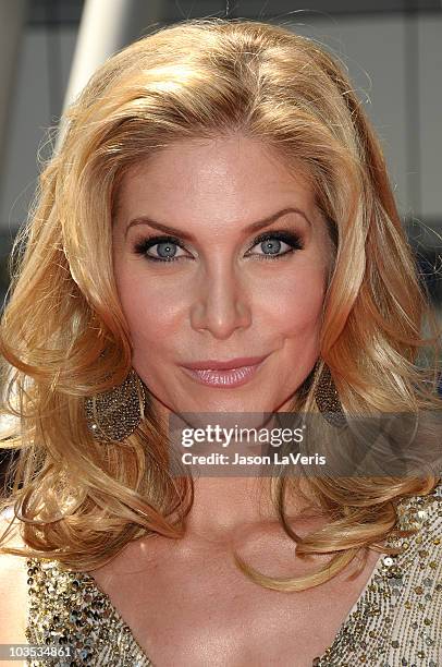 Actress Elizabeth Mitchell attends the 2010 Creative Arts Emmy Awards at Nokia Plaza L.A. LIVE on August 21, 2010 in Los Angeles, California.