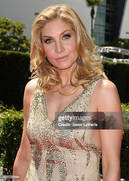 Actress Elizabeth Mitchell attends the 2010 Creative Arts Emmy Awards at Nokia Plaza L.A. LIVE on August 21, 2010 in Los Angeles, California.