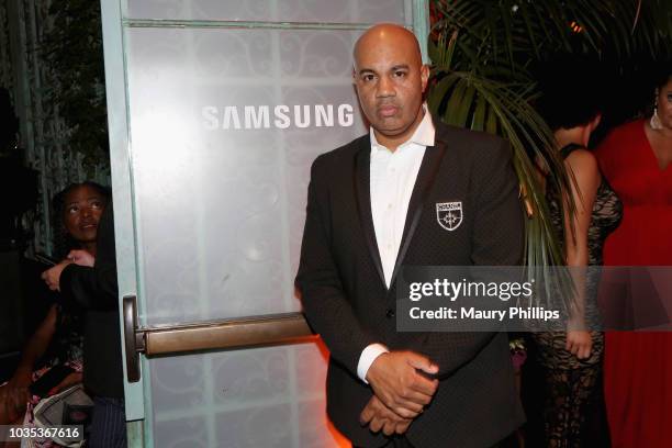 Lenny Santiago attends Celebrating the Culture Powered by Samsung Galaxy at Avenue on September 17, 2018 in Los Angeles, California.