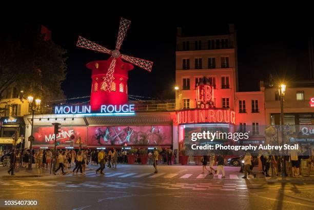 moulin rouge - clichy stock pictures, royalty-free photos & images