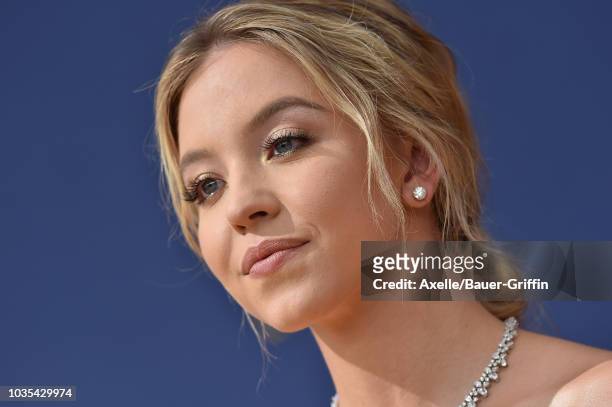 Sydney Sweeney attends the 70th Emmy Awards at Microsoft Theater on September 17, 2018 in Los Angeles, California.