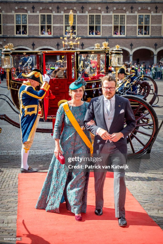 Dutch Royal family Attends The Parliamental Year Prinsjesdag Opening In The Hague