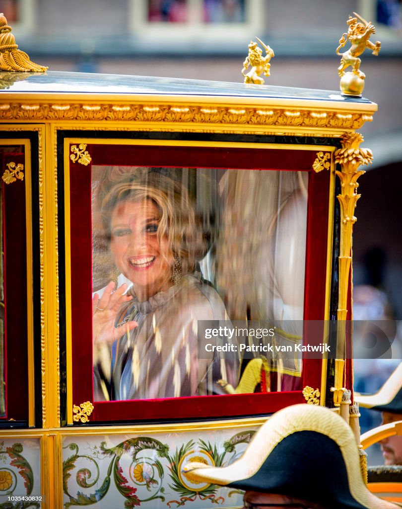 Dutch Royal family Attends The Parliamental Year Prinsjesdag Opening In The Hague