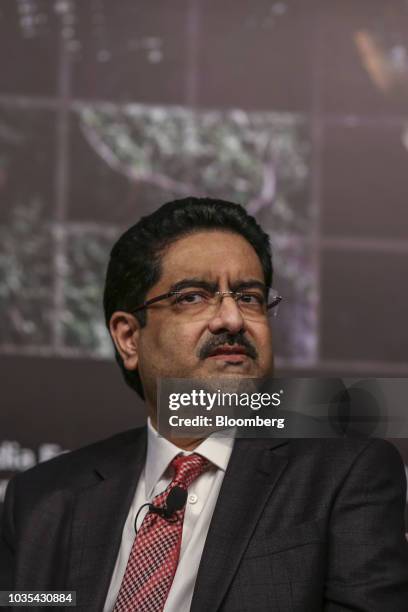 Kumar Mangalam Birla, billionaire and chairman of Aditya Birla Group, speaks during the Bloomberg India Economic Forum in Mumbai, India, on Tuesday,...