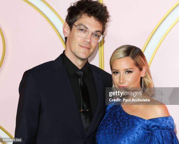 Musician Christopher French and Actress Ashley Tisdale attend the Amazon Prime Video post 2018 Emmy Awards party at Cecconi's on September 17, 2018...