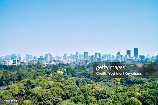 green tokyo - 景色　東京　空 ストックフォトと画像