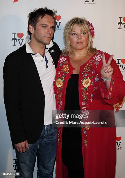 Laurence Boccolini and Guest attends the 1st edition of 'La Fete de la Tele' at Le Showcase on June 15, 2010 in Paris, France