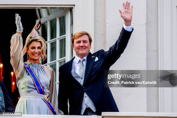 King Willem-Alexander of The Netherlands and Queen Maxima of The Netherlands at Palace Noordeine for the annual opening of the Parliamental year...