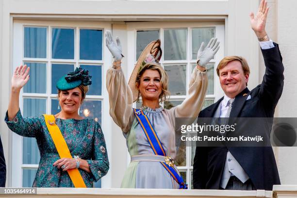 King Willem-Alexander of The Netherlandsm Queen Maxima of The Netherlands, Prince Constantijn of The Netherlands and Princess Laurentien of The...