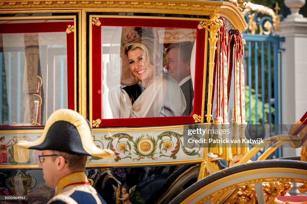 Dutch Royal family Attends The Parliamental Year Prinsjesdag Opening In The Hague