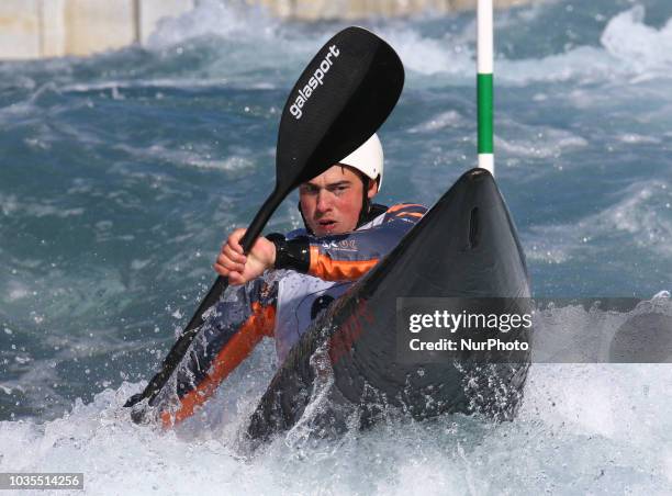 Huw Butterworth J18 Llandysul Paddlers/Outdoor kit 4 U Compete in K1 Men during Canoe Slalom UK Championships at Lee Valley White Water Centre ,...