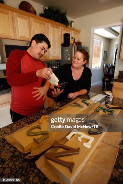 Thomas Beatie and his wife Nancy go about daily life with two-year-old daughter Susan Juliette Beatie and one-year-old son Austin Alexander Beatie...