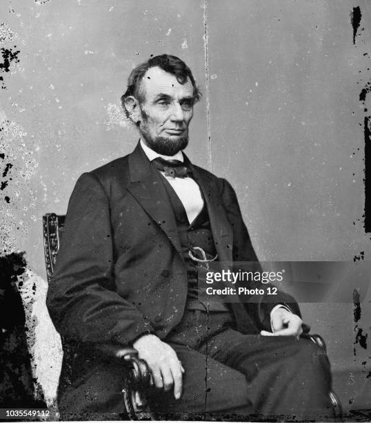 Abraham Lincoln, President of the United States, facing right. Abraham Lincoln was the 16th President of the United States and led the country...