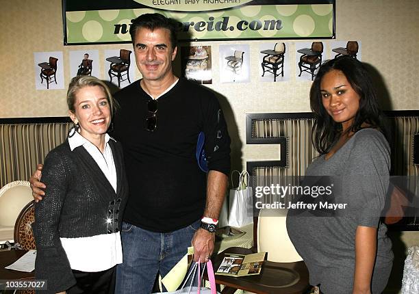 Actor Chris Noth and Tara Wilson attend the Boom Boom Room Gifting Wonderland at the Century Plaza Hotel on January 12, 2008 in Century City...