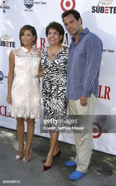 Eva Longoria Parker, President and CEO of the National Council of La Raza Janet Murguia and Cristian de la Fuente attend the 2008 ALMA Awards...