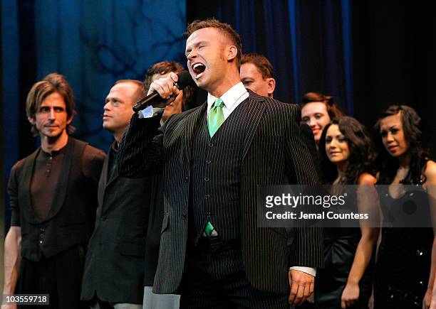 Singer Marty Thomas performs during the 2009 Broadway Backwards at the American Airlines Theatre on February 9, 2009 in New York City.