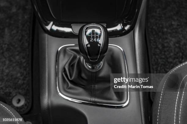 modern car gearbox lever - gear levers stock pictures, royalty-free photos & images