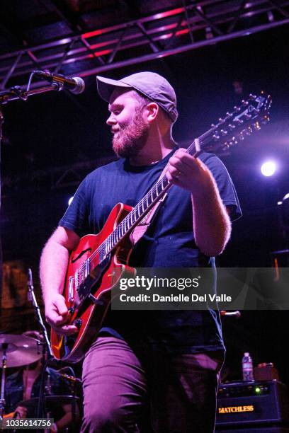 The Wild Feathers perform onstage during Whiskey Jam series '18 outdoor concert at Losers Bar & Grill on September 17, 2018 in Nashville, Tennessee.