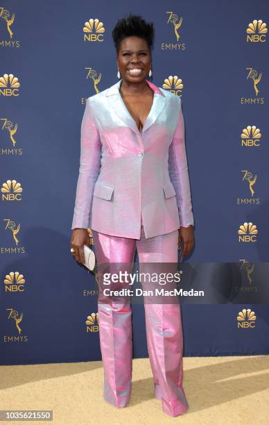 Leslie Jones attends the 70th Emmy Awards at Microsoft Theater on September 17, 2018 in Los Angeles, California.