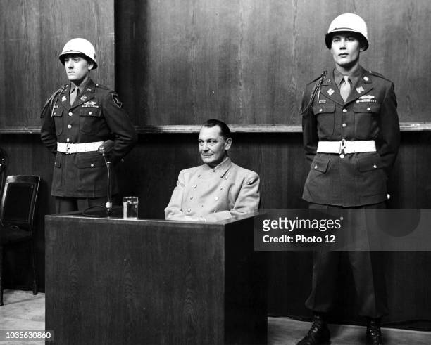 Hermann Wilhelm Goring January 1893. October 1946, German politician, military leader at his trial for war Crimes 1946.