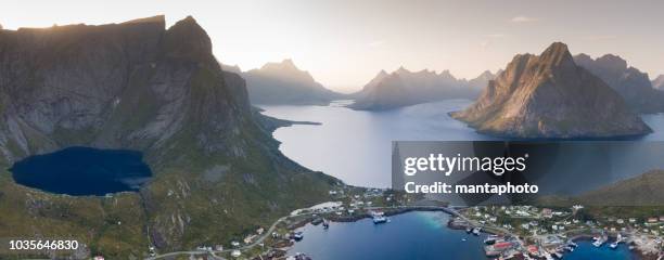 reine, lofoten inseln - finmark stock-fotos und bilder