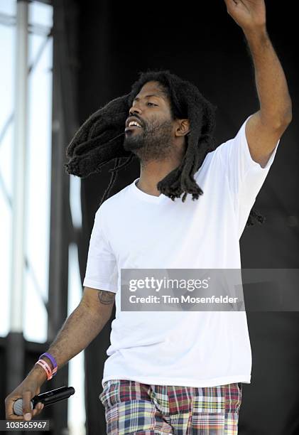 Murs of Murs and 9th Wonder performs as part of Rock the Bells 2010 at Shoreline Amphitheatre on August 22, 2010 in Mountain View, California.