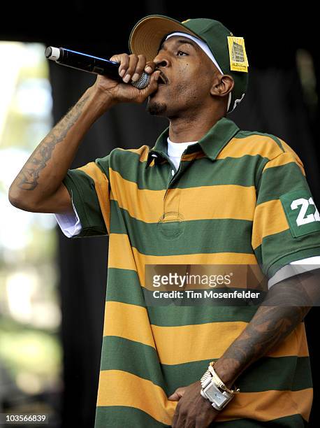 Rakim performs as part of Rock the Bells 2010 at Shoreline Amphitheatre on August 22, 2010 in Mountain View, California.