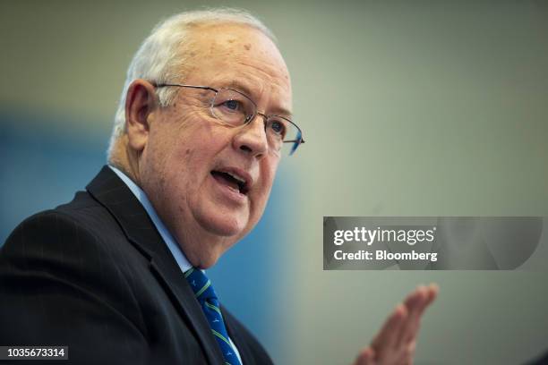 Ken Starr, former independent counsel who investigated former U.S. President Bill Clinton, speaks during an American Enterprise Institute event in...