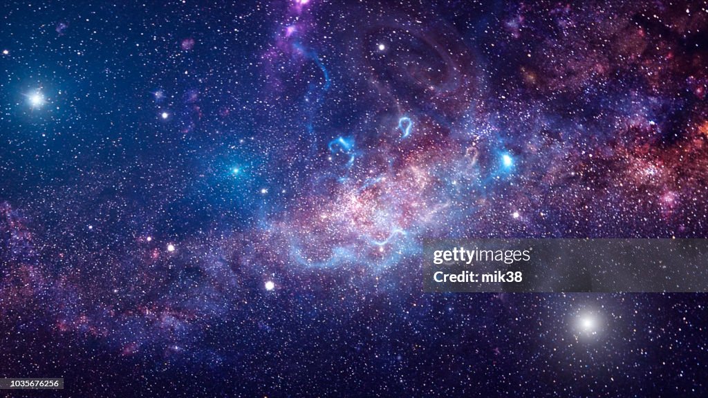 Background of galaxy and stars