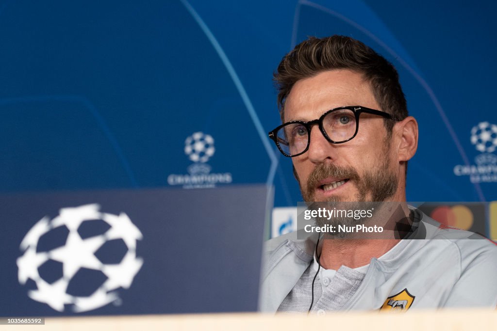 Roma Press Conference - UEFA Champions League