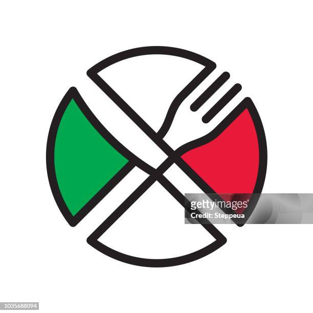 italienisches restaurant - restaurant logo stock-grafiken, -clipart, -cartoons und -symbole