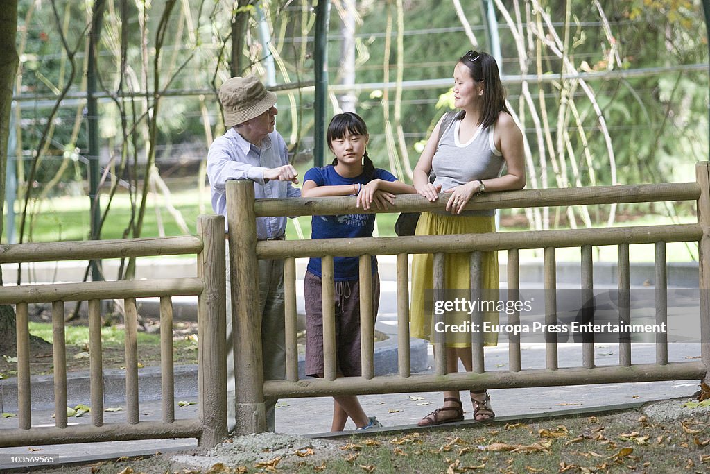 Woody Allen And Family Sighting in Oviedo - August 24, 2010