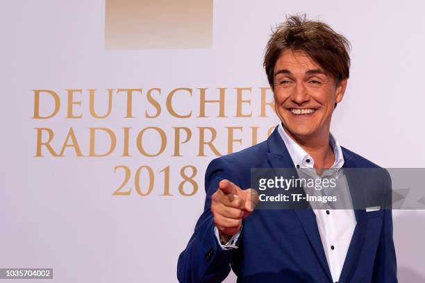 Matze Knop attends the Deutscher Radiopreis at Schuppen 52 on September 6, 2018 in Hamburg, Germany.