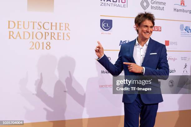 Matze Knop attends the Deutscher Radiopreis at Schuppen 52 on September 6, 2018 in Hamburg, Germany.