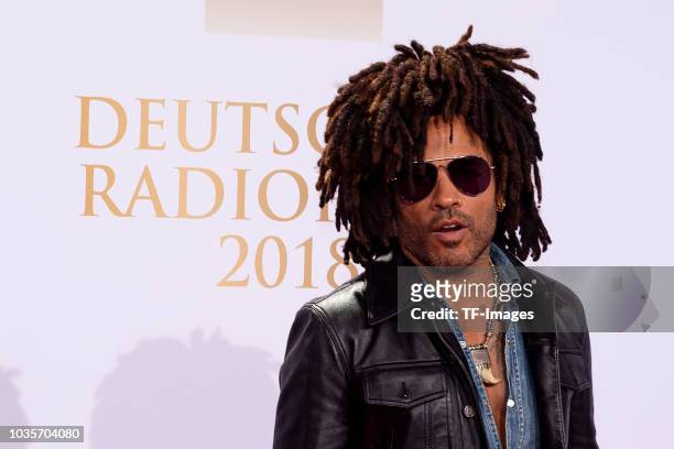 Lenny Kravitz attends the Deutscher Radiopreis at Schuppen 52 on September 6, 2018 in Hamburg, Germany.