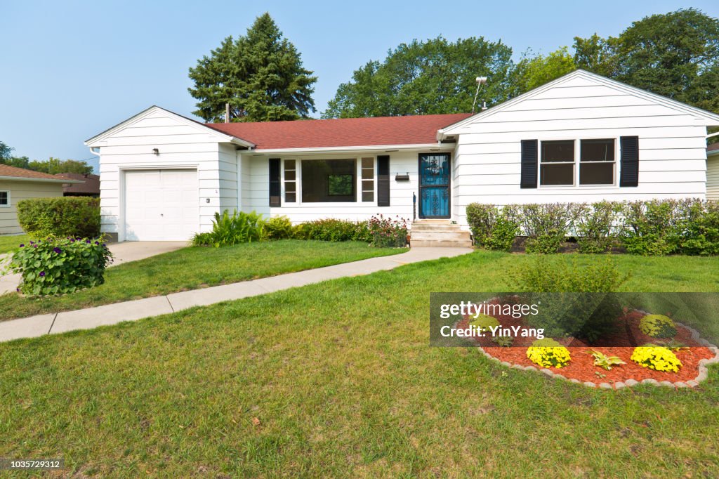 Década de 1950 Estados Unidos mediados de siglo modernos Bungalow casa Exterior