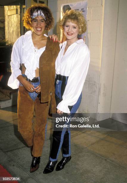 Actress Rain Pryor and Actress Tina Yothers attends the "Welcome Home, Roxy Carmichael" Hollywood Premiere on September 30, 1990 at Paramount Studios...