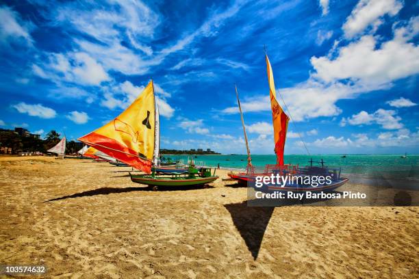 beach of pajucara - maceió stock-fotos und bilder