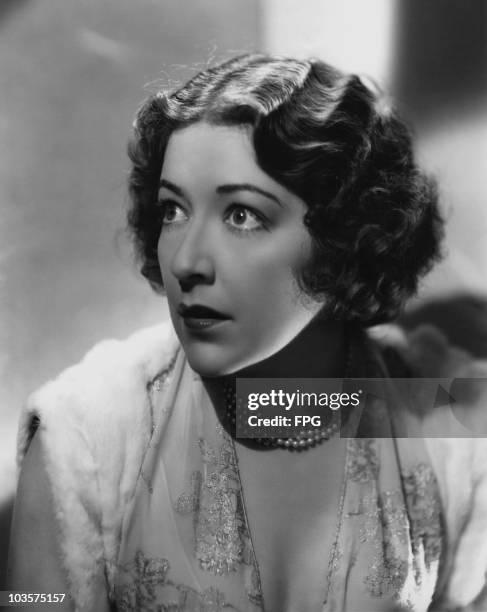 Actress Aileen Pringle pictured during a scene from the film 'The Phantom of Crestwood', USA, 1932.