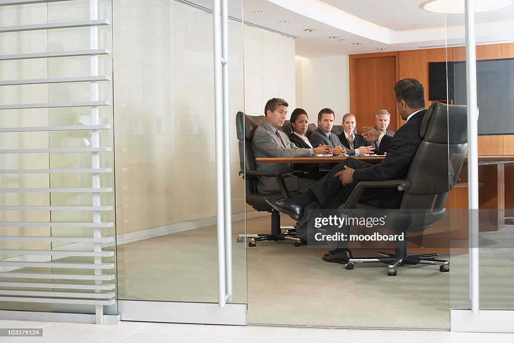 Business people in office meeting