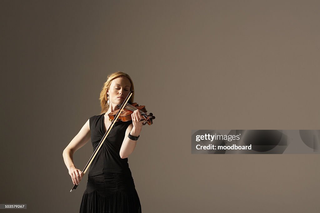 Woman Playing Violin