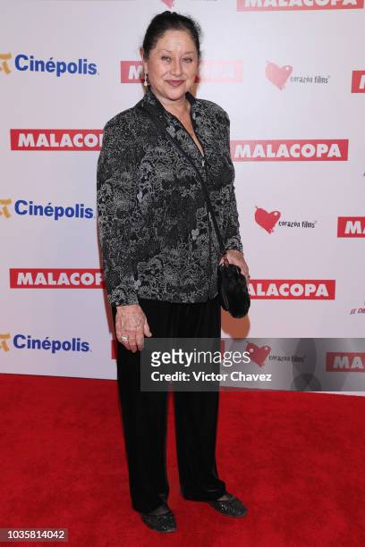Angelica Aragon attends the "Malacopa" Mexico City premiere at Cinepolis Plaza Carso on September 18, 2018 in Mexico City, Mexico.