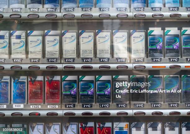 Tabacco cigarette vending machine, Ishikawa Prefecture, Kanazawa, Japan on August 6, 2018 in Kanazawa, Japan.