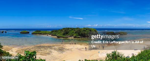 Hoshizuna beach, Yaeyama Islands, Iriomote, Japan on August 22, 2018 in Iriomote, Japan.