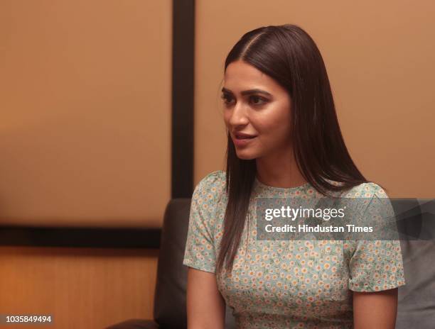 Bollywood actor Kriti Kharbanda poses during an exclusive interview with HT City-Hindustan Times for the promotion of upcoming movie Yamla Pagla...