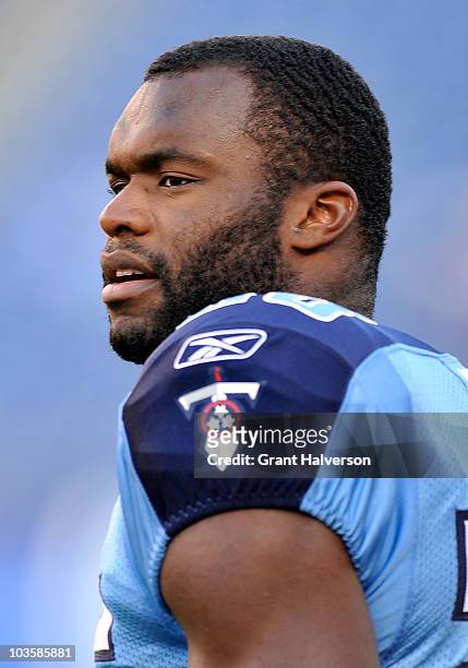 Myron Rolle of the Tennessee Titans during a preseason game against the Arizona Cardinals at LP Field on August 23, 2010 in Nashville, Tennessee....