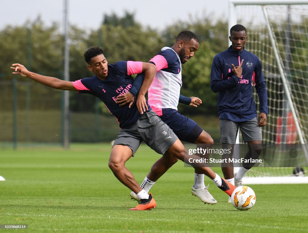 Arsenal Training Session and Press Conference