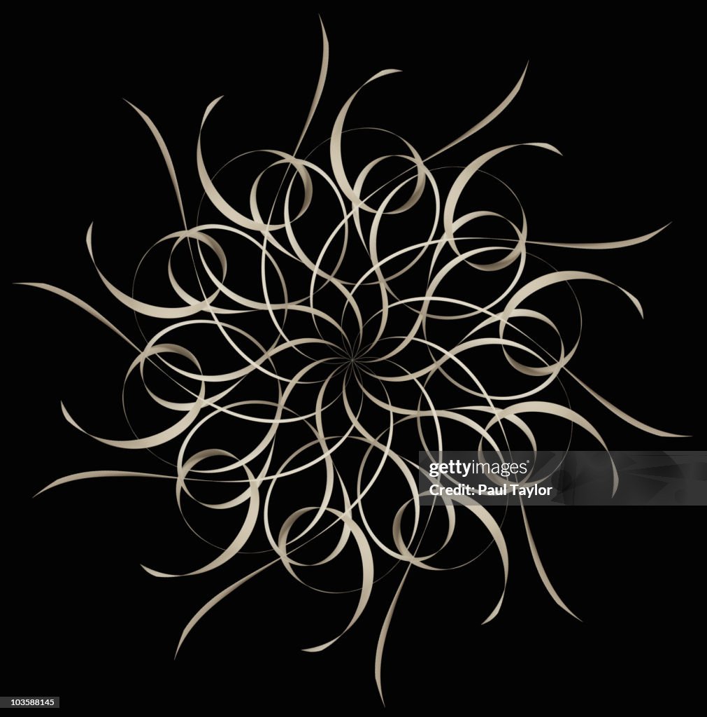Snowflake Ribbon Pattern White Ribbon Snowflake Pattern High-Res Stock Photo - Getty Images