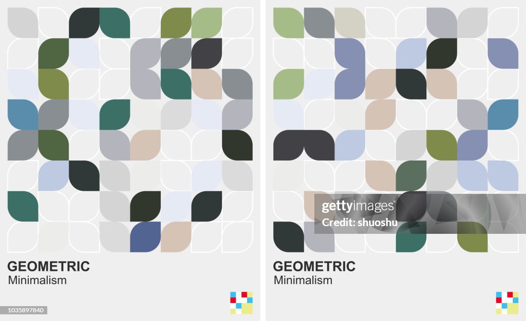 Blatt-Stil geometrischen Minimalismus Hintergrund