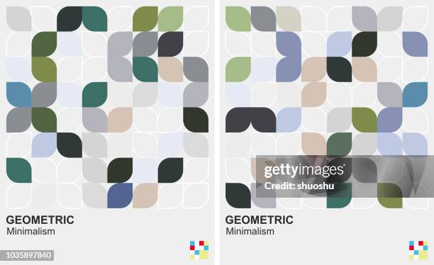 ilustrações de stock, clip art, desenhos animados e ícones de leaf style geometric minimalism background - floral print